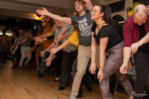 Friendly Salsa community in Nottingham dancing together