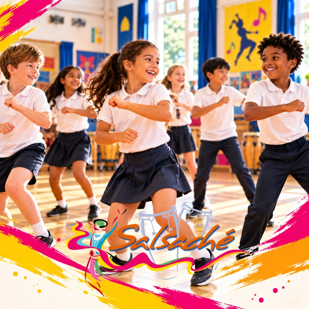 Children taking part in a dance workshop